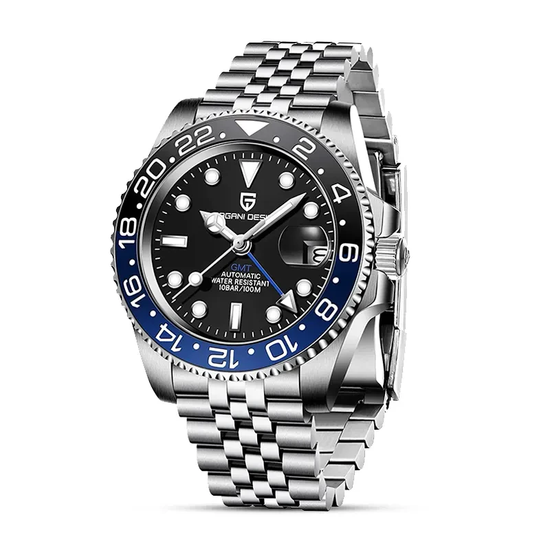 Pagani Design PD-1662 GMT-Master Batman Automatic Men's Watch